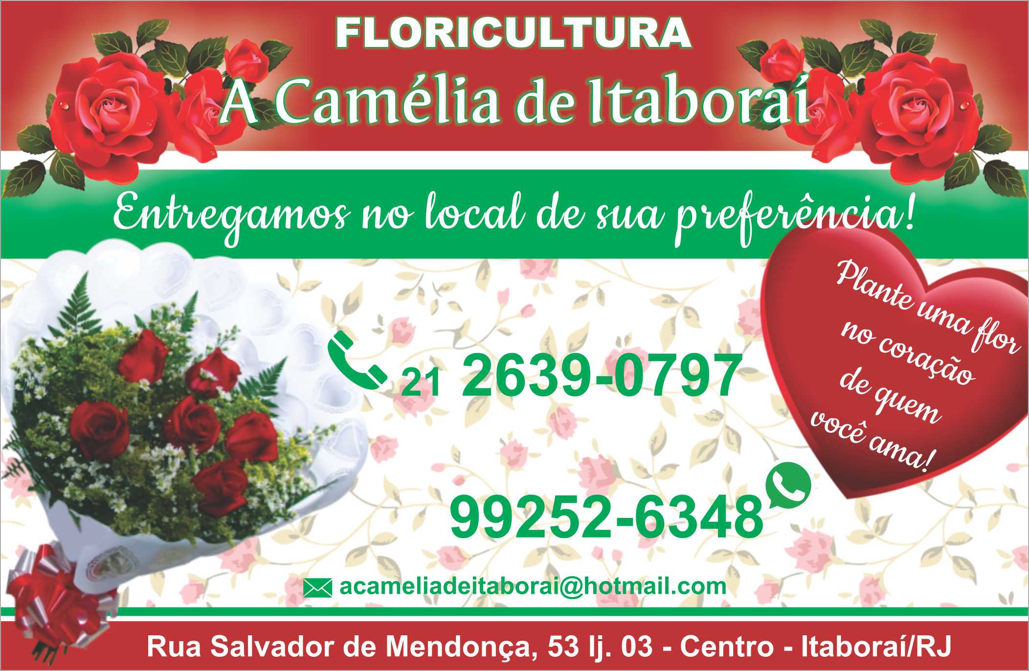 A Camélia Flores de Itaboraí - Floriculturas em Itaboraí / RJ - Listão  Global